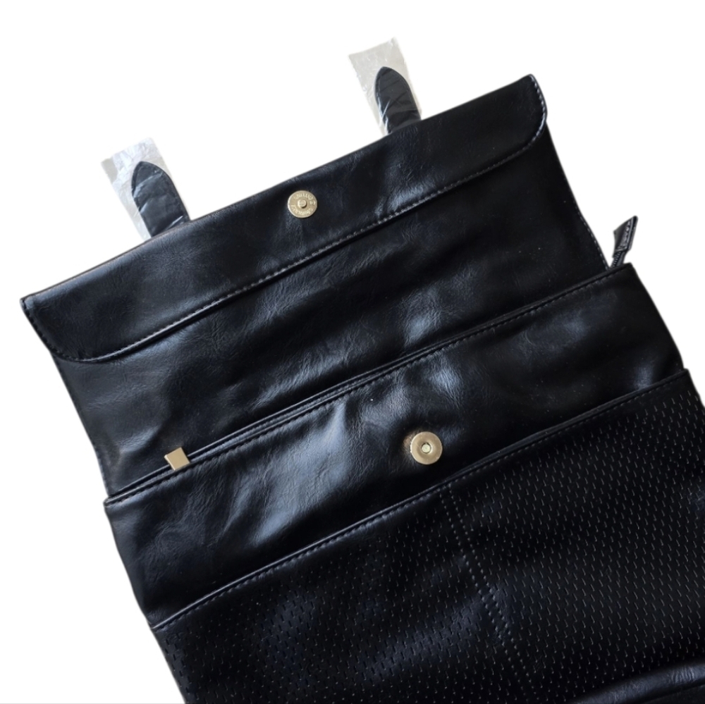Virago Collection Vegan Leather Parker Fold-Over Backpack - Picture 7 of 10